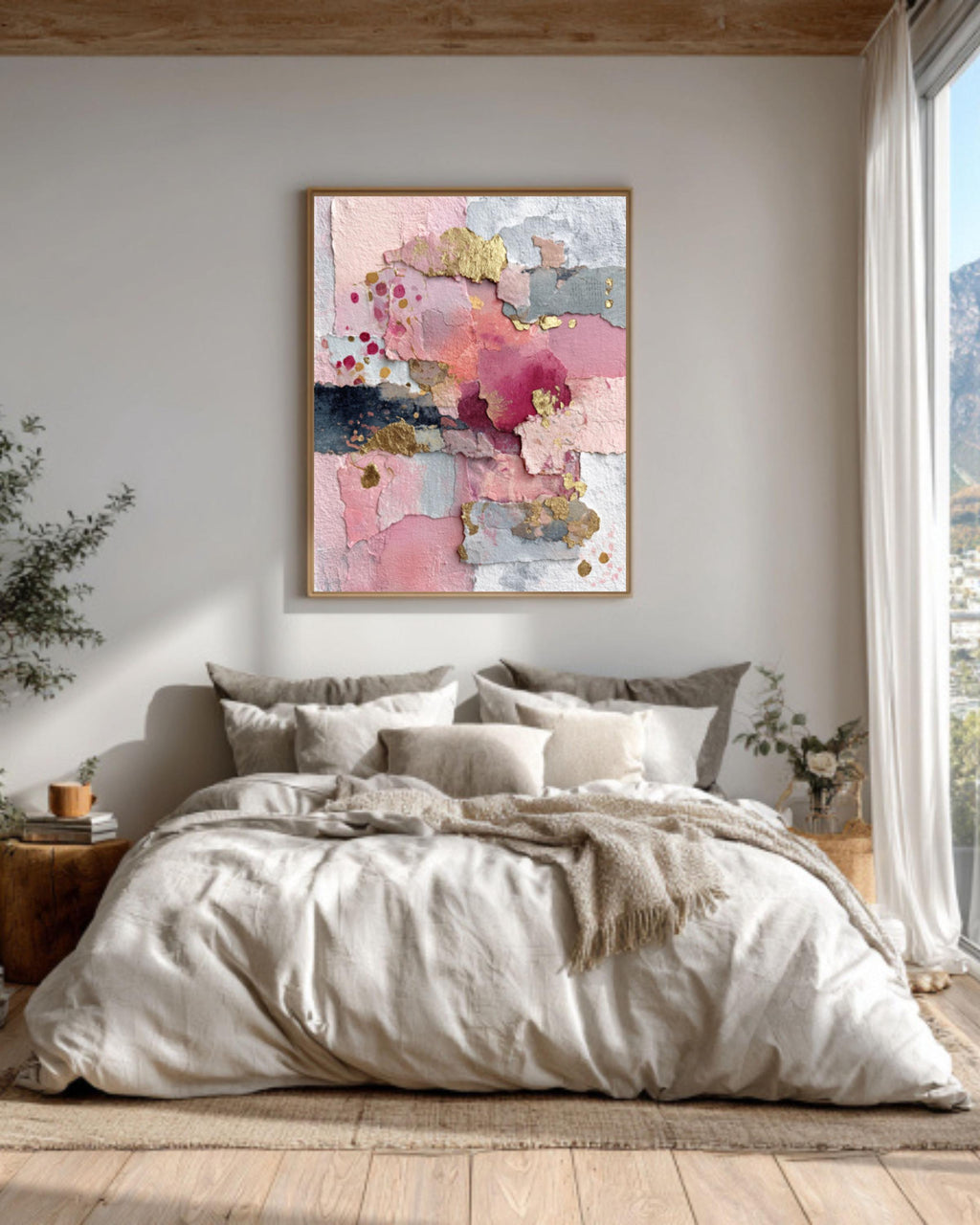 Abstract Neutral Canvas Print: Large Modern Minimalist Wall Art