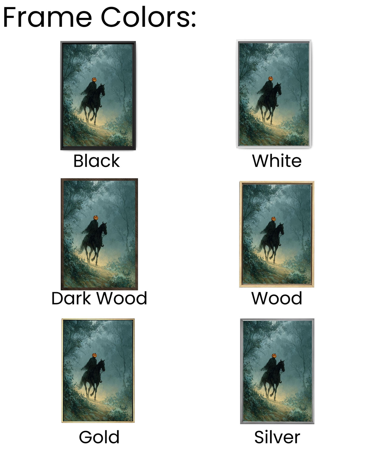 Headless Horseman Canvas Print: Spooky Halloween Wall Art