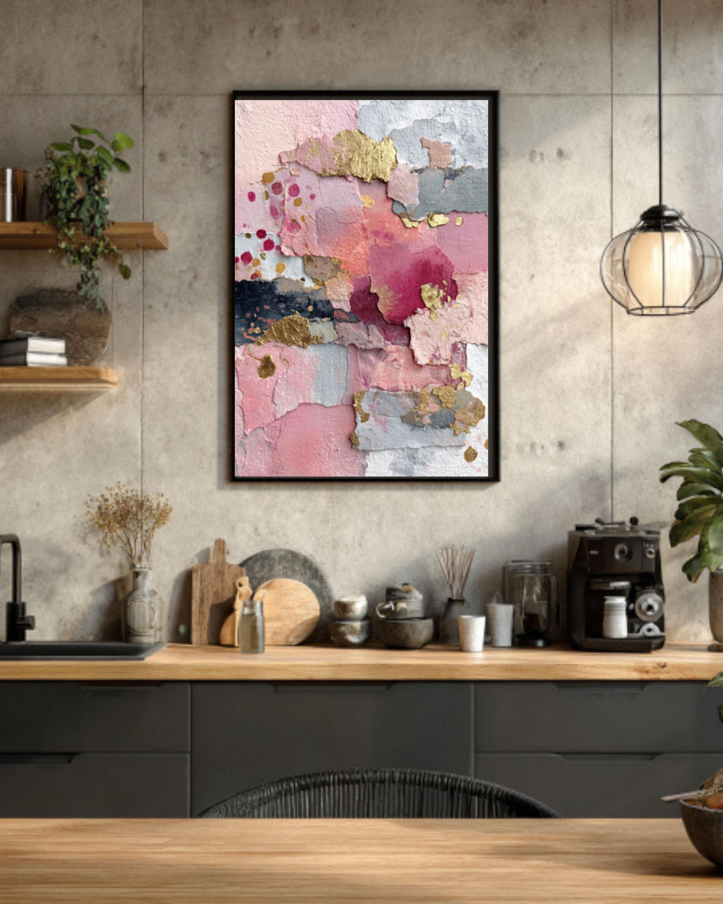 Abstract Neutral Canvas Print: Large Modern Minimalist Wall Art