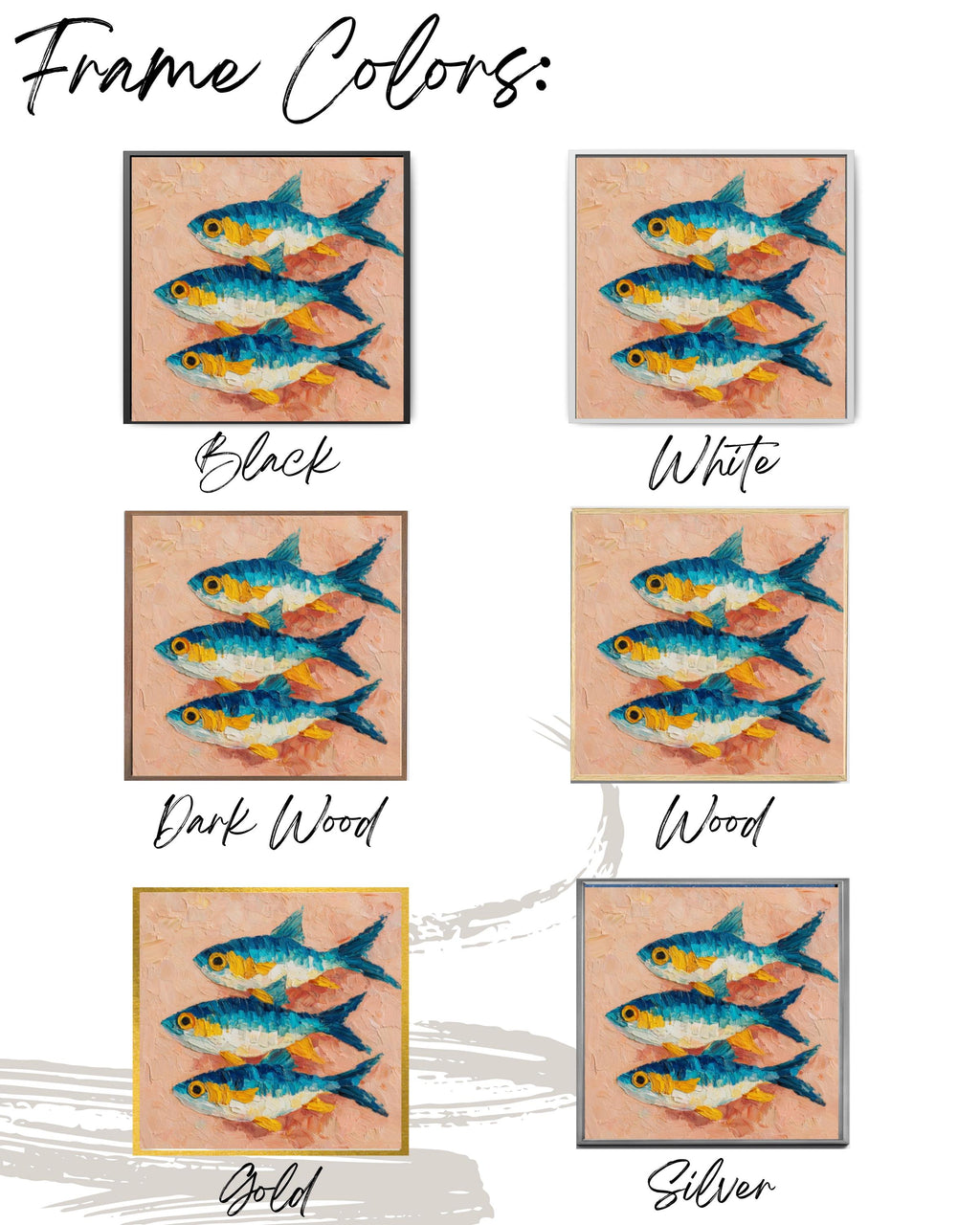 Sardine Oil Painting: Impasto Still Life, Rustic Kitchen Art