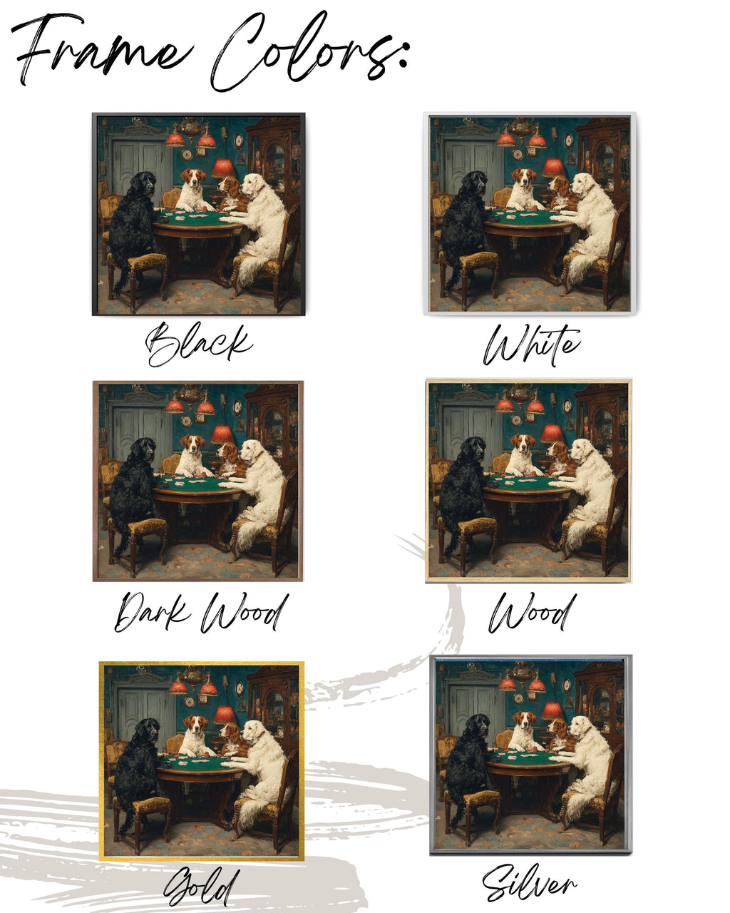 Dogs Playing Poker, Bold Bluff Print, Gaming Room Wall Art