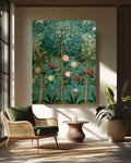 William Morris Botanical Canvas Print, Vintage Floral Wall Art