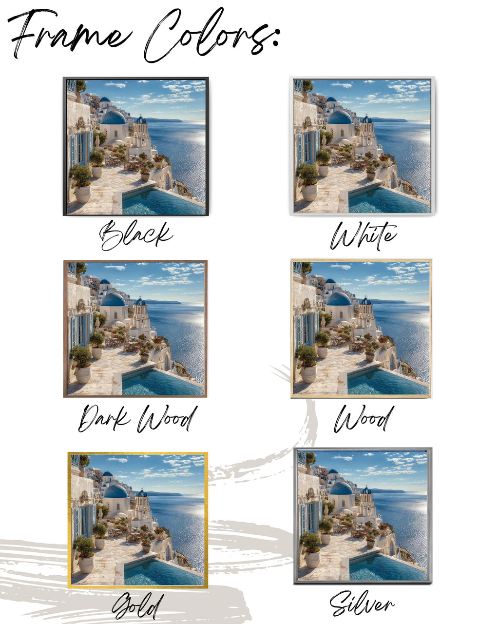 Santorini Canvas Print: White Church, Greece Travel Photography