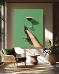 Upside Down Stiletto Heel Canvas Art: Modern Fashion Print