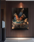DJ Turntable Canvas Art: Retro Hip Hop Music Room Decor