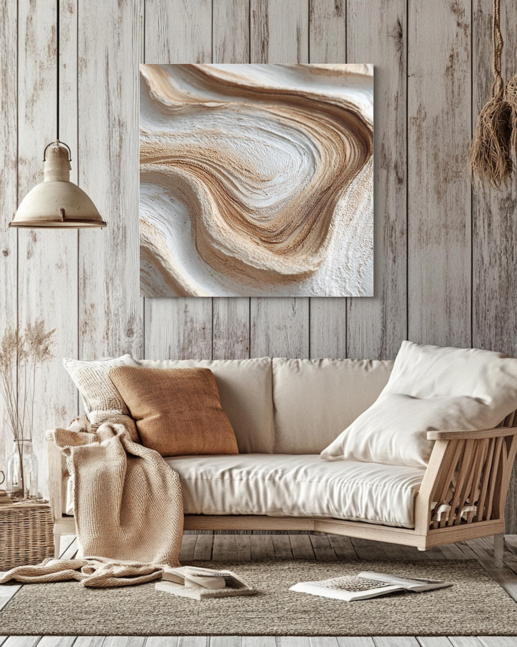 White Light Wood Texture Wall Art | Close-Up of Swirling Grain Patterns on Neutral Background | Modern Natural Poster, Canvas