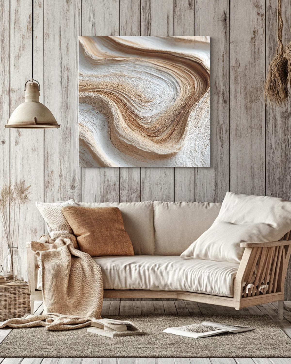 White Light Wood Texture Wall Art | Close-Up of Swirling Grain Patterns on Neutral Background | Modern Natural Poster, Canvas