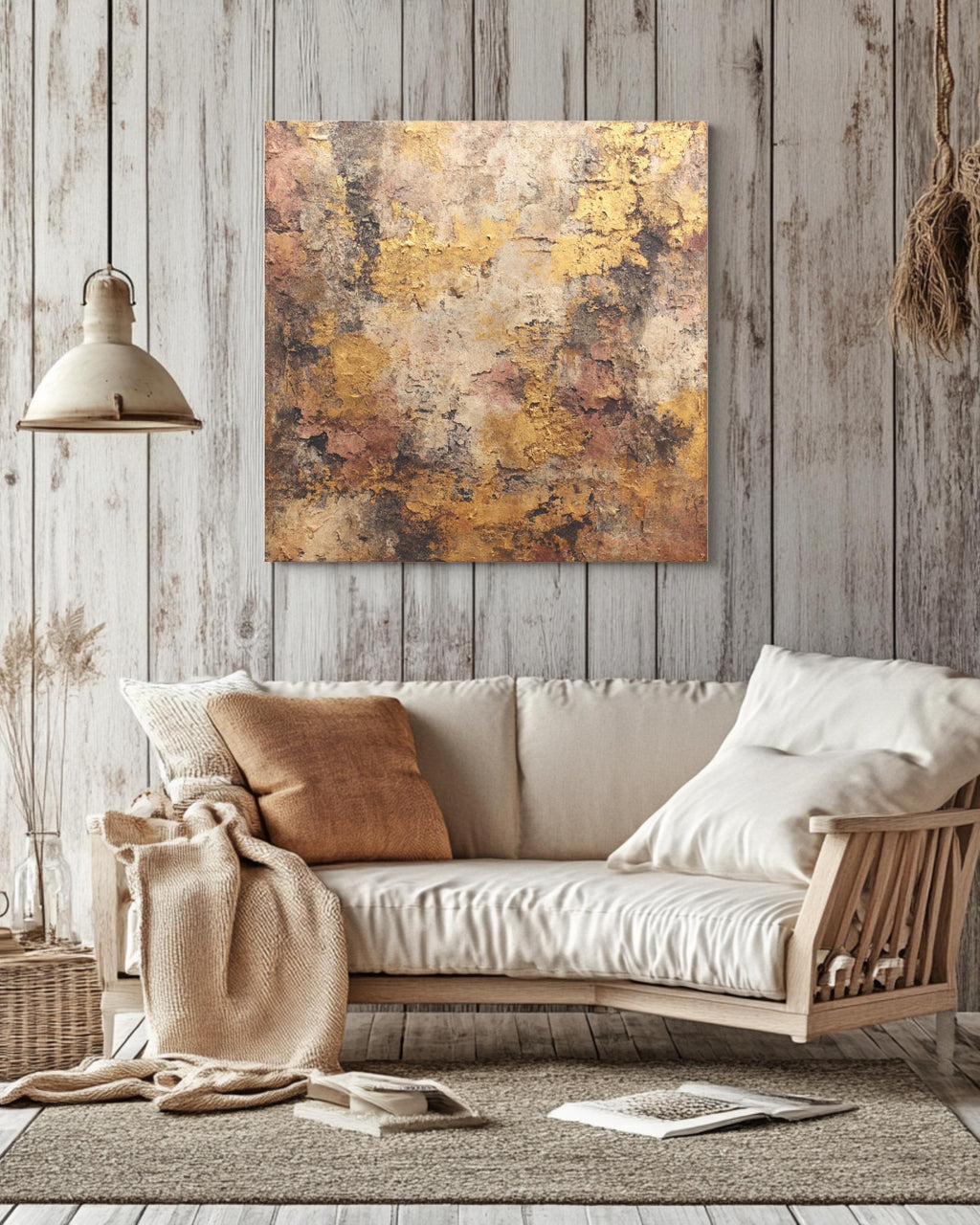 Rustic Abstract Brown Boho Wall Art | Earthy Neutral Tones for Modern Bohemian Decor | Minimalist Poster, Canvas, Framed Boho Home Artwork