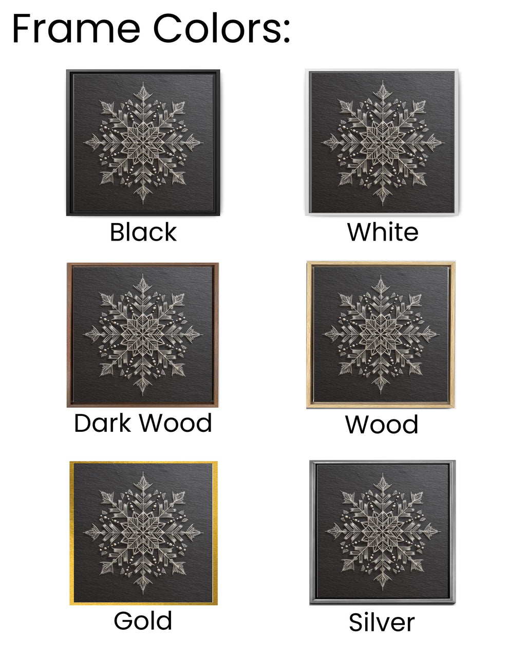 Chalk Snowflake Art Print, Symmetrical Winter Wall Decor, Minimalist Black and White Poster, Elegant Geometric Snow Pattern Canvas