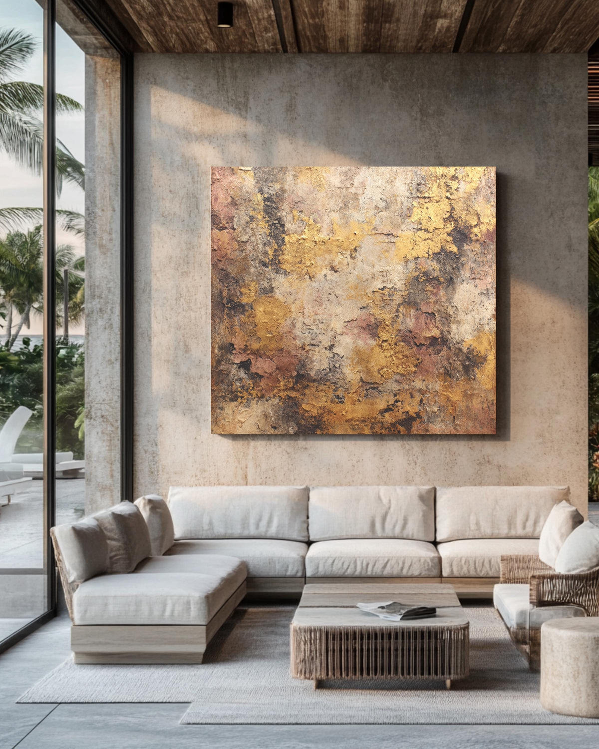 Rustic Abstract Brown Boho Wall Art | Earthy Neutral Tones for Modern Bohemian Decor | Minimalist Poster, Canvas, Framed Boho Home Artwork