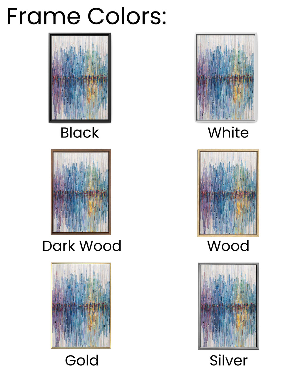 Abstract Urban Life Tapestry, Vertical Lines Representing City Figures, Soft Pastel Gradient from Blue to Green, White Background Canvas