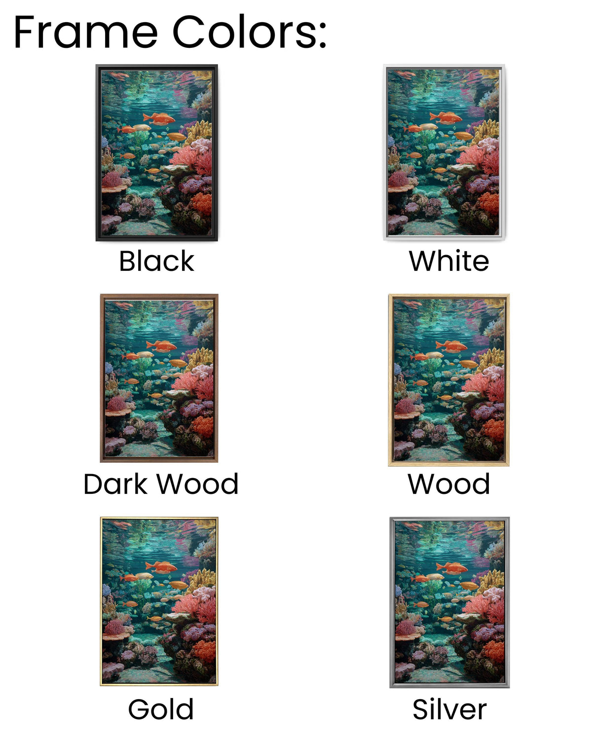 Hyper-Realistic Aquarium Painting, Teeming with Life, Photorealistic Underwater Scene, Stunning Ocean Wall Art Poster Canvas
