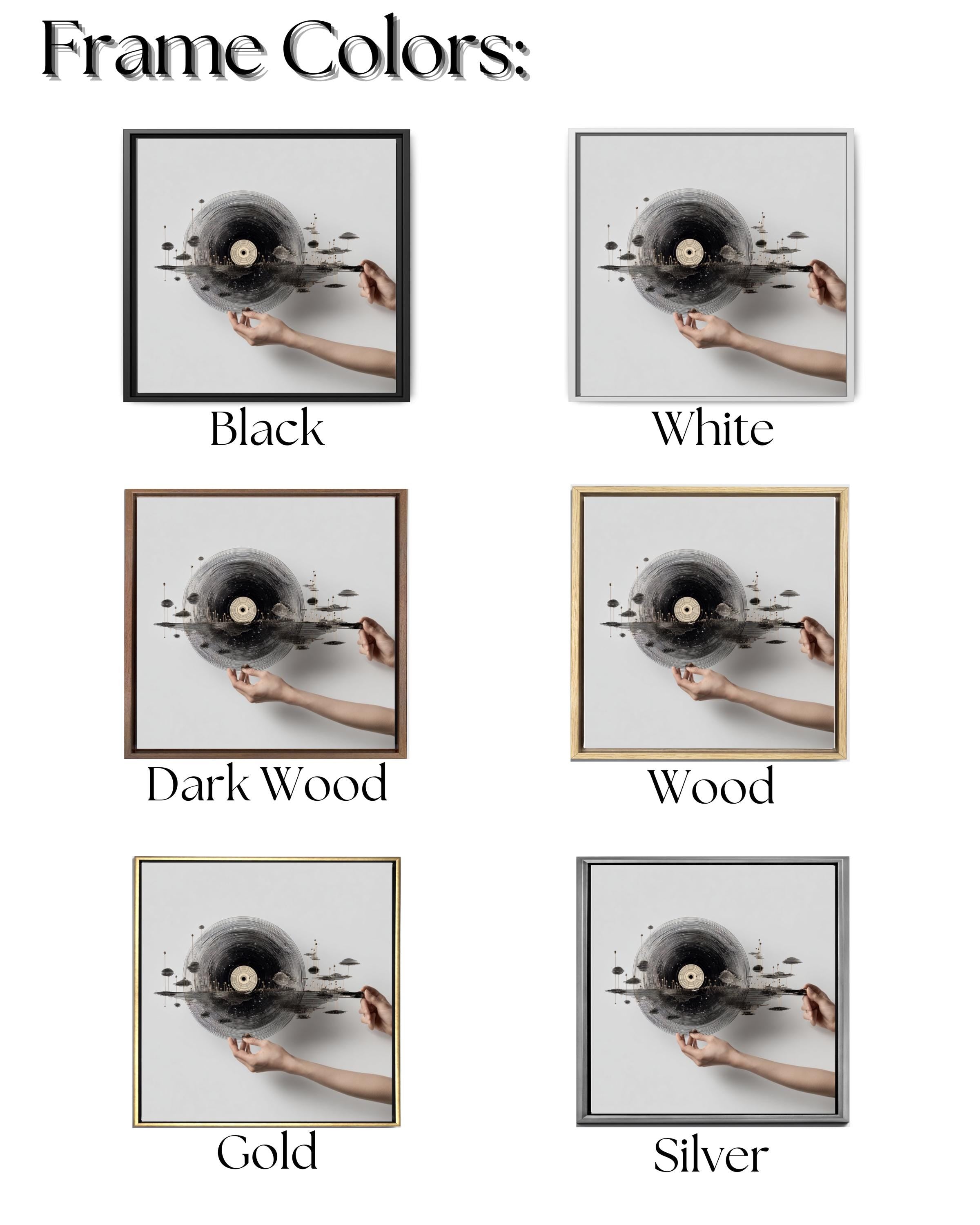 Minimalist Vinyl Record Canvas