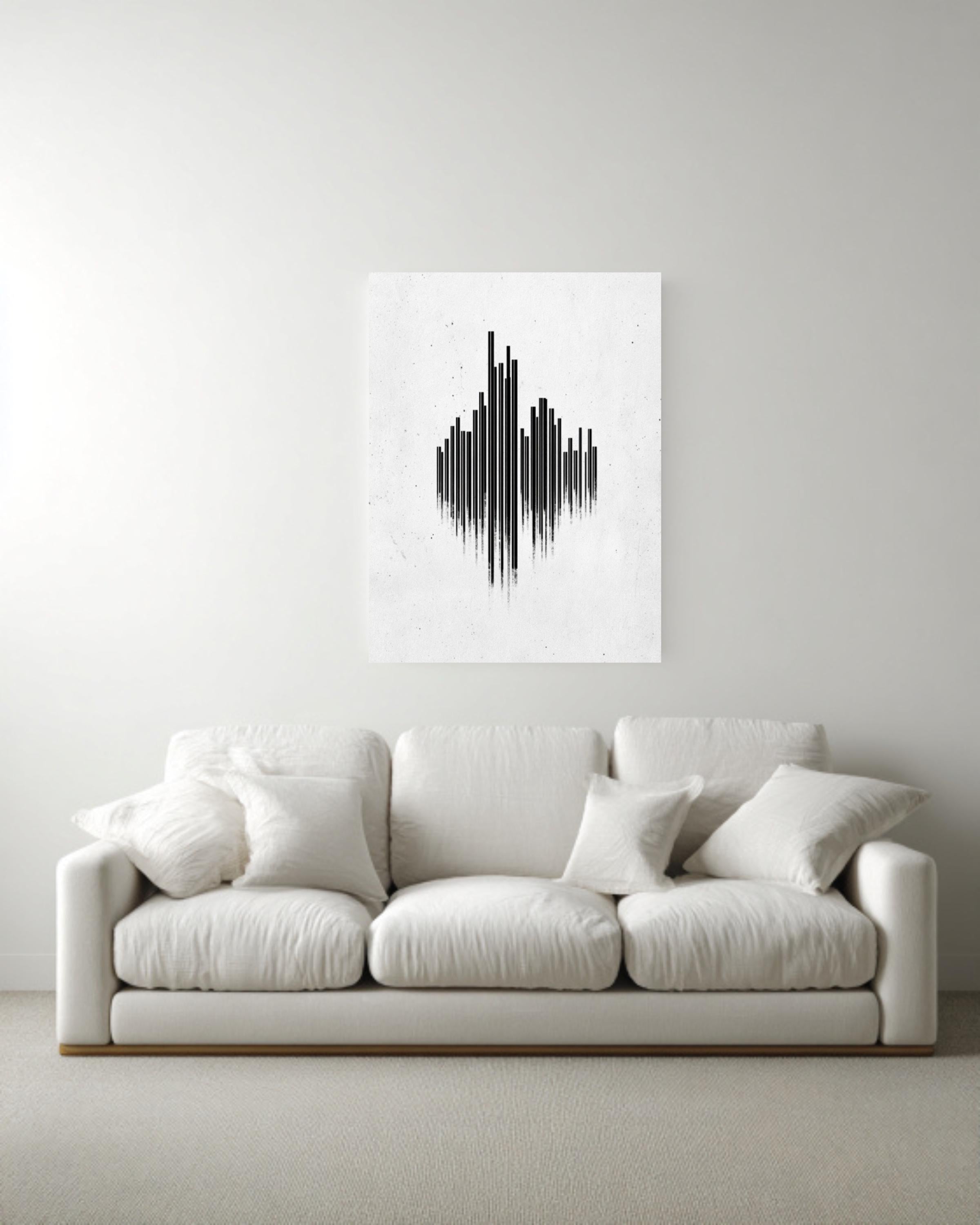 Minimalist City Skyline Graphic Art