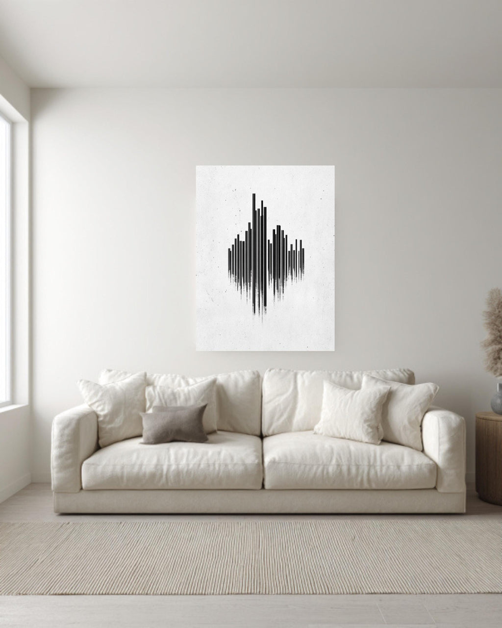 Minimalist City Skyline Graphic Art
