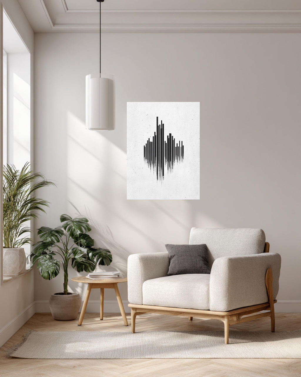 Minimalist City Skyline Graphic Art