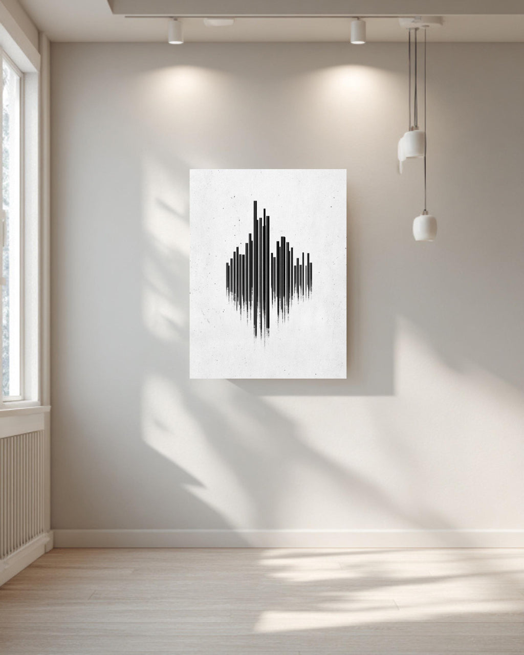 Minimalist City Skyline Graphic Art