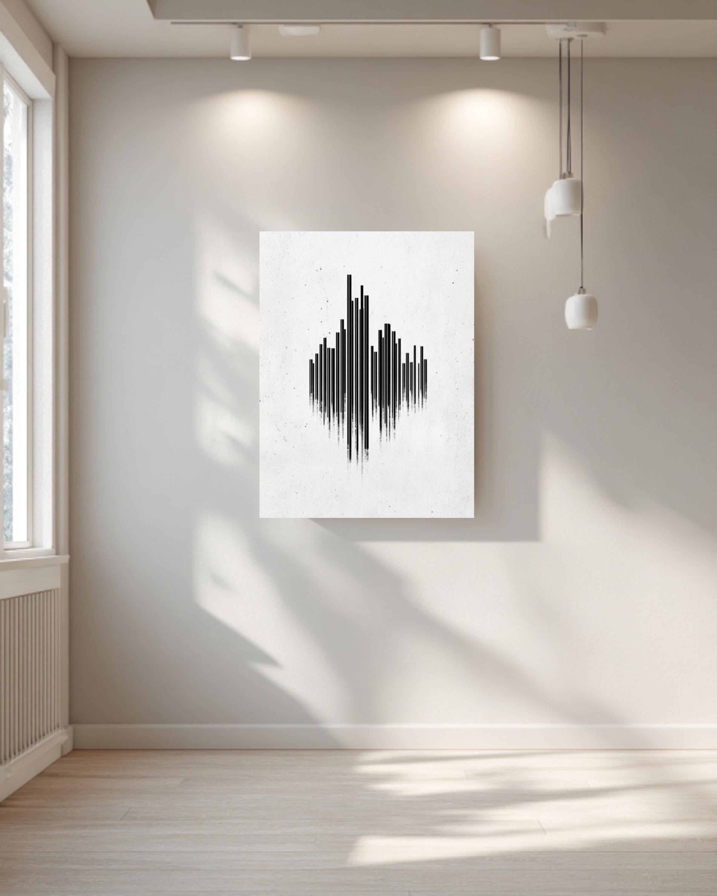 Minimalist City Skyline Graphic Art
