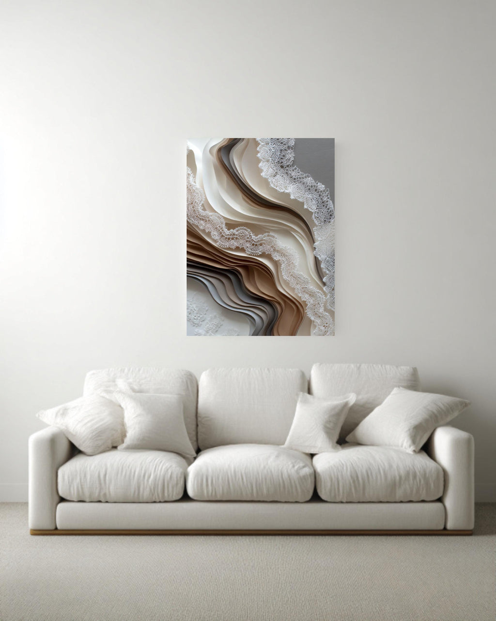 Paper Art Style Painting Canvas